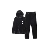 Crystal Black Pineapple Grid Hooded Jacket (Hooded ALR1109)