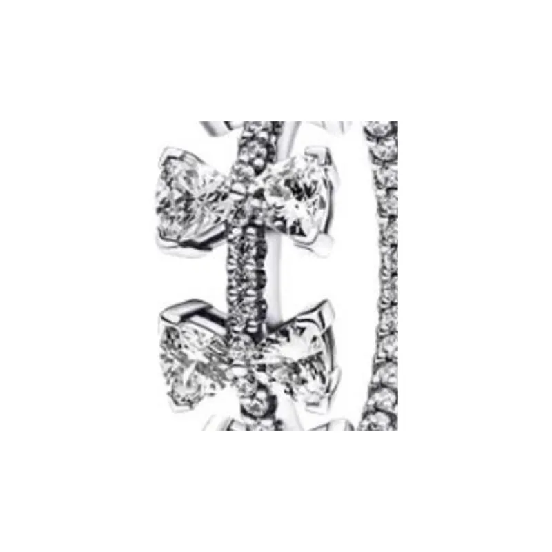 Pandora 925 Sterling Silver Earrings Women's Silver-1