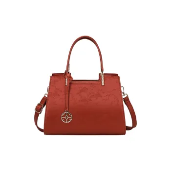 PAYOT Microfiber Synthetic Leather Wedding Bag Shoulder Bag Crossbody Bag Handbag Regular Women's Brick Red