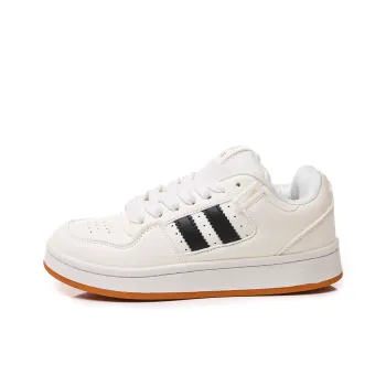 DD&OO Warm Wear-Resistant Lightweight Breathable Low-Top Skateboard Shoes Unisex White