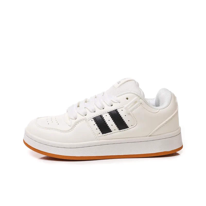 DD&OO Warm Wear-Resistant Lightweight Breathable Low-Top Skateboard Shoes Unisex White-6