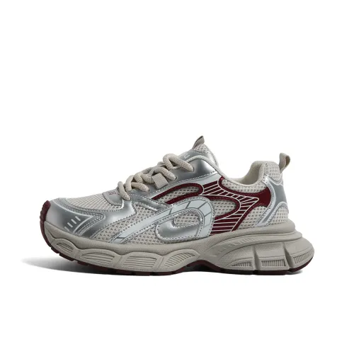 HUANQIU Anti Slip And Wear Resistant Breathable Low Top Chunky Sneakers Women's
