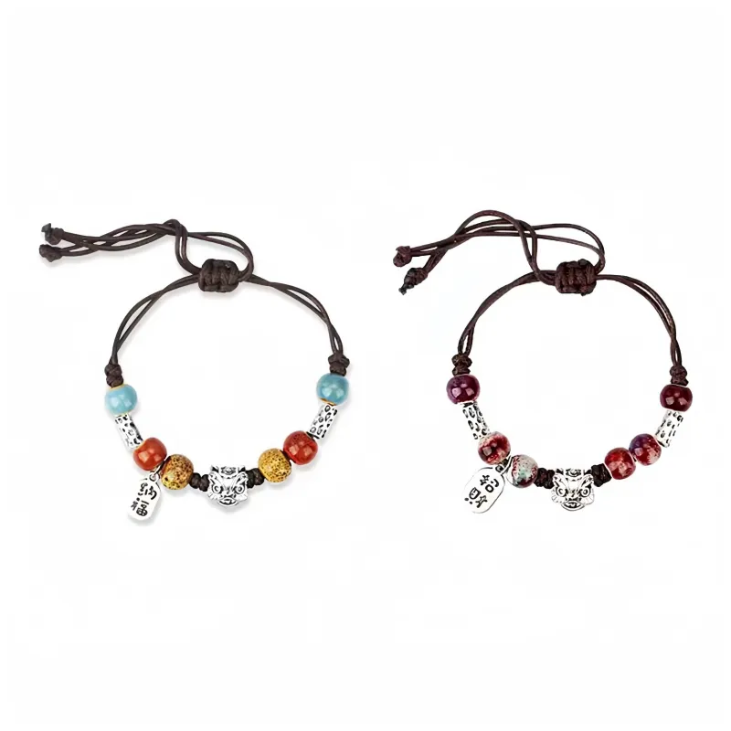 CANDY PLANET Colored Glaze Bracelets Unisex-4