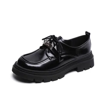Lanza Casual Single Shoes 4.5CM Women's Black
