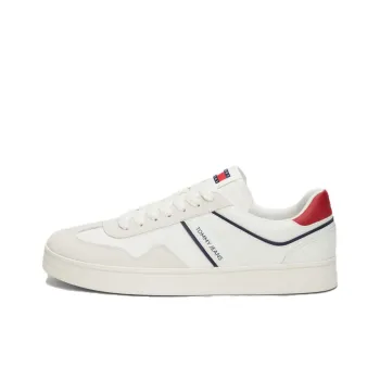 Tommy Hilfiger Cupsole Low Top Skateboard Shoes Men's White Red