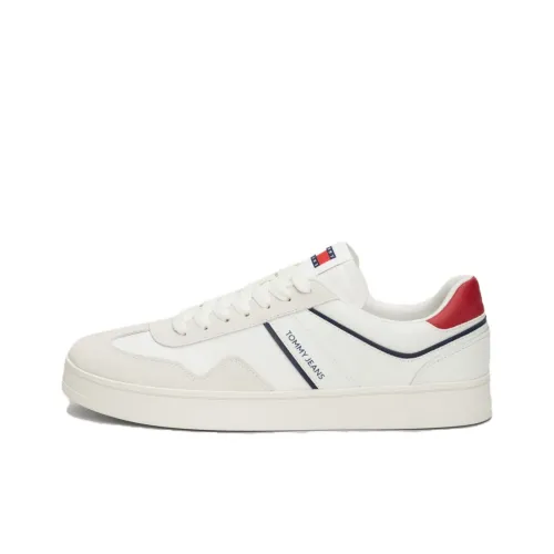 Tommy Hilfiger Cupsole Low Top Skateboard Shoes Men's White Red