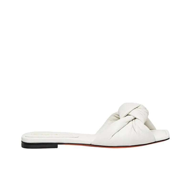 Santoni Square toe Leather Sandals-1