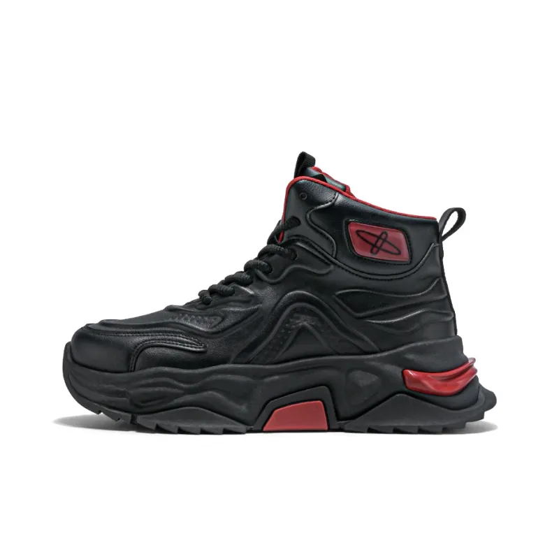 Grumpy Ram Slip Resistant Height Increasing Wear Resistant High Top Chunky Sneakers Men's-5