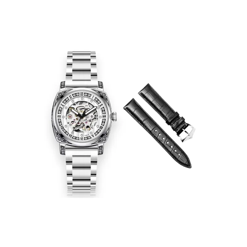 ORCO Automatic Mechanical Movement Watch Unisex White Dial-6
