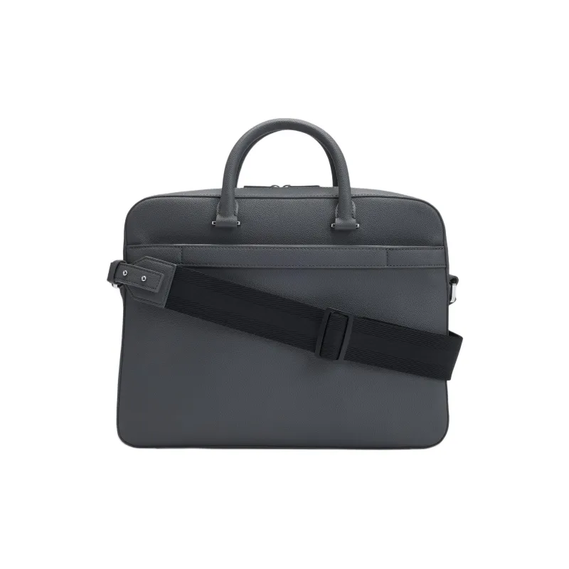 HUGO BOSS Artificial Leather Shoulder Bag, Crossbody Bag, Handbag, Briefcase Men's Dark Gray-2