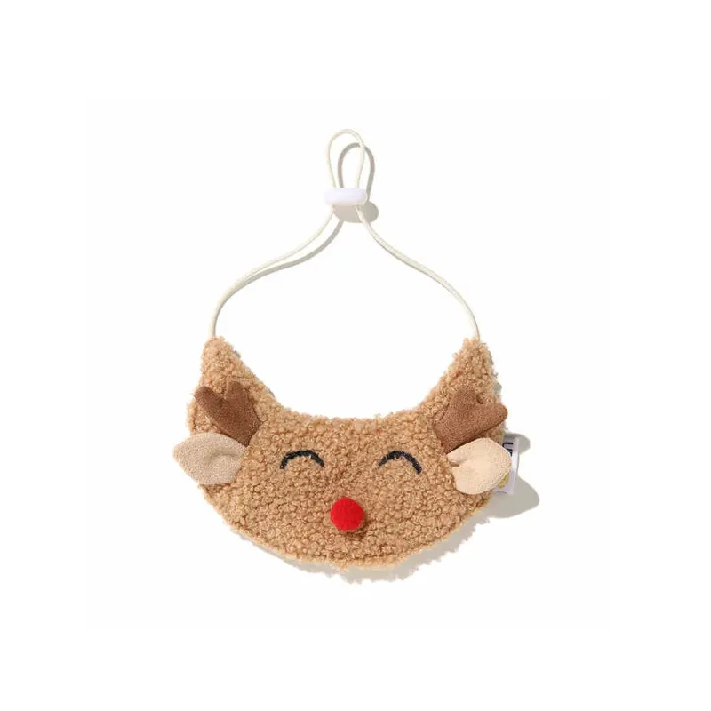 UFBemo Pet Costume, Teddy Fleece Elk Saliva Towel-2