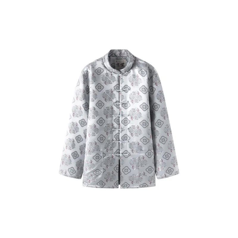 XUANSHENG Puffer Jacket Men's Light Gray-5