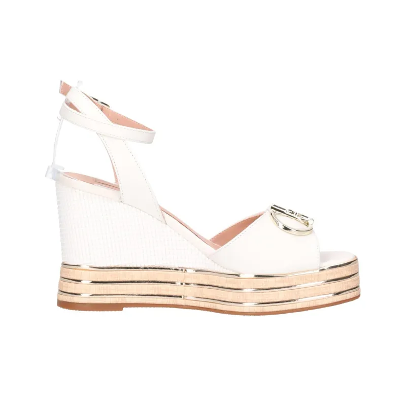 LIU·JO UOMO Karen 01 One Strap Sandals 10cm Women's White-1