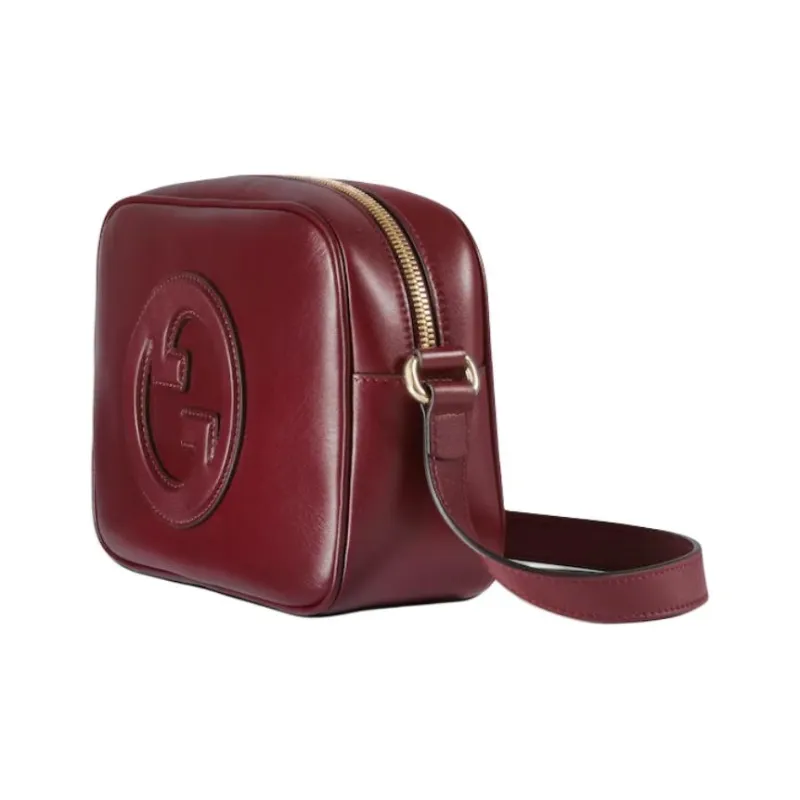GUCCI Blondie Smooth Leather Crossbody Bag, Shoulder Bag Mini Women's Red-1