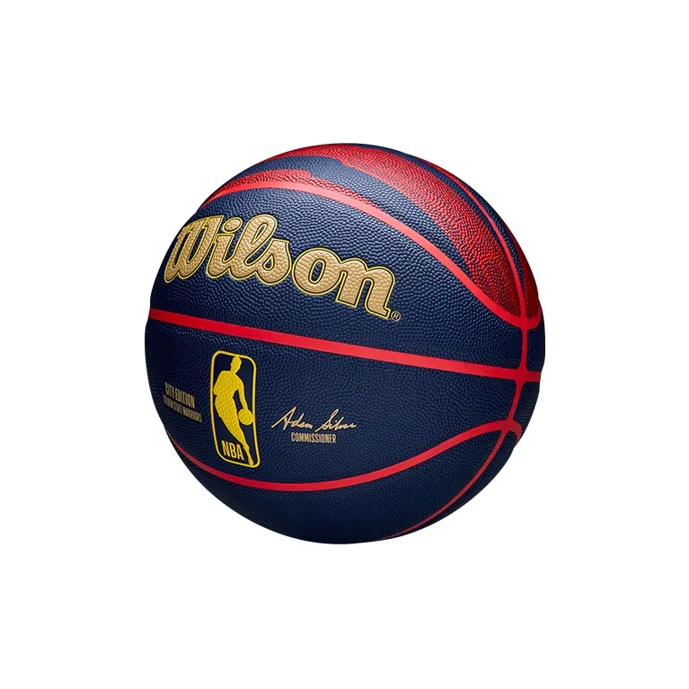 Wilson NBA City Series PU Basketball Red Blue Size 7 Match Unisex-5