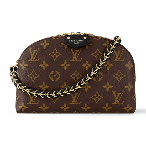 LOUIS VUITTON Be Alma Monogram Canvas Shoulder Bag Women's Black