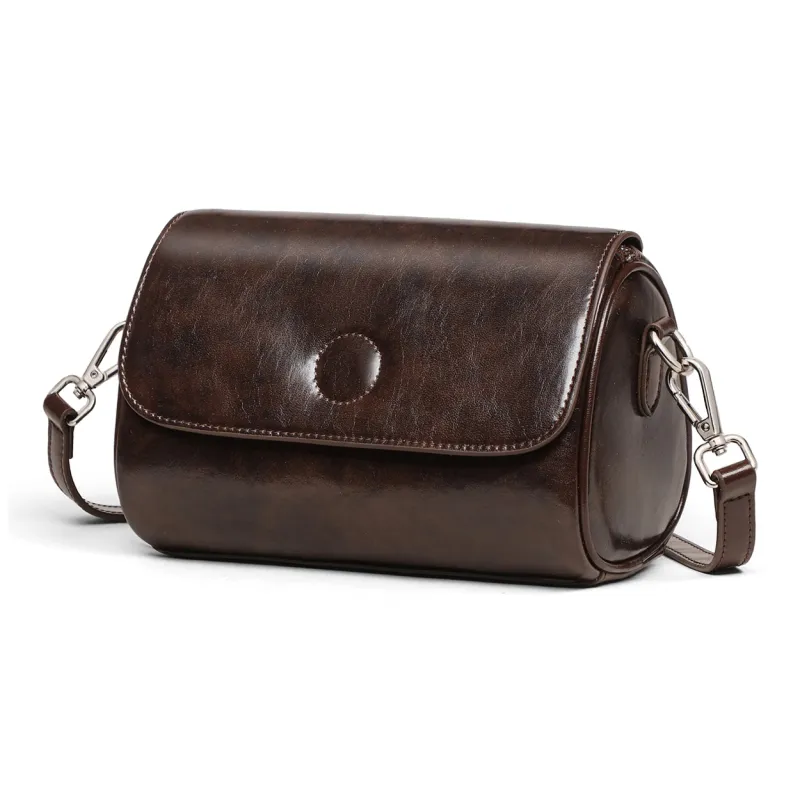 COMELY Cow Leather Patchwork Synthetic Leather Shoulder Bag Crossbody Bag Regular Women's Wine Coffee-2