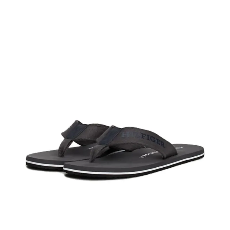 Tommy Hilfiger EVA Abrasion Resistant Flip Flops Men's Black-2