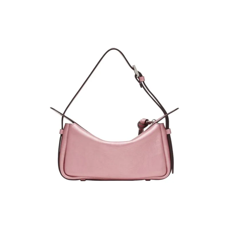 FENDI Calfskin Handbag Shoulder Bag Mini Women's Pink-2