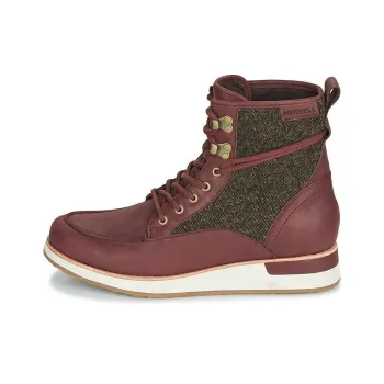 MERRELL Abrasion Resistant Slip Resistant Short Outdoor Boots Women's Red
