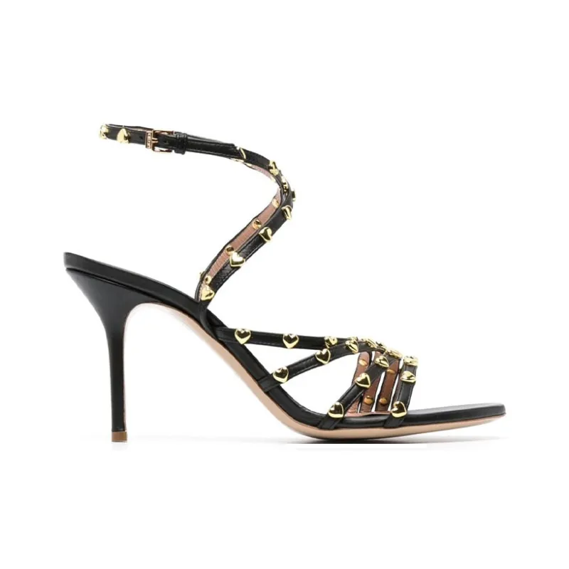 MOSCHINO One Strap Sandals 10.5cm Women's Black-1