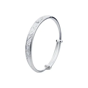 Shunqin Silver Building 999 Fine Silver Bangles Women's