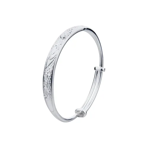 Shunqin Silver Building 999 Fine Silver Bangles Women's
