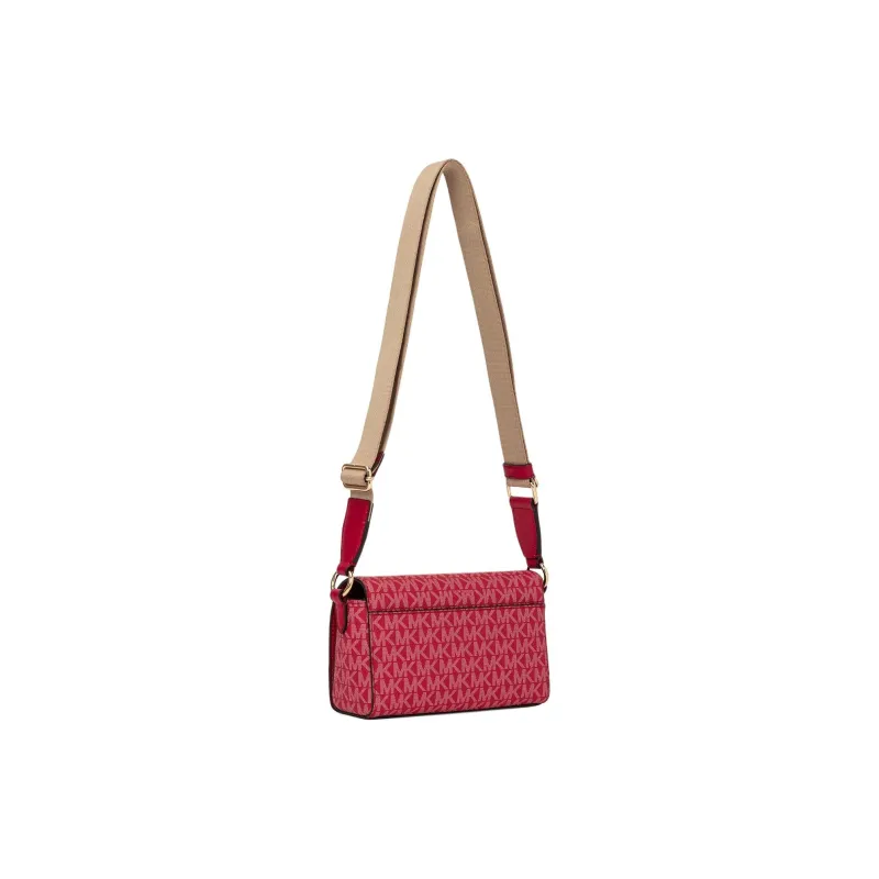 MICHAEL KORS Coated Canvas Combo Bag, Crossbody Bag, Shoulder Bag Trumpets Women's Bright Red-1