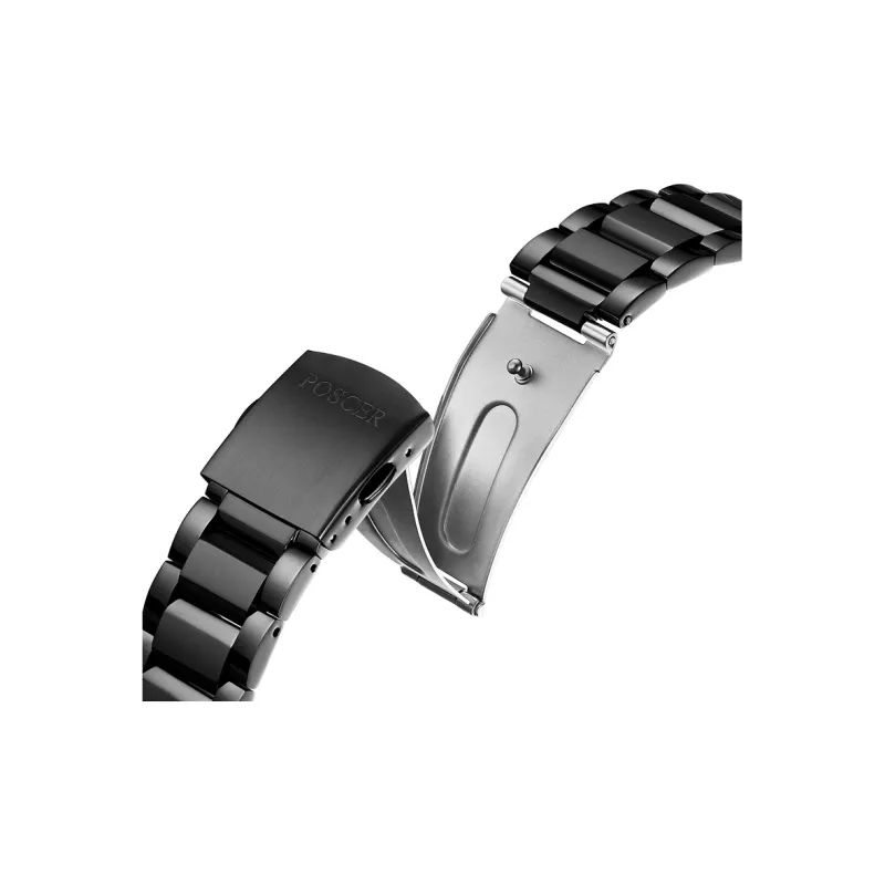 POSCER Mechanical Movement Men's Watches Black Dial-3