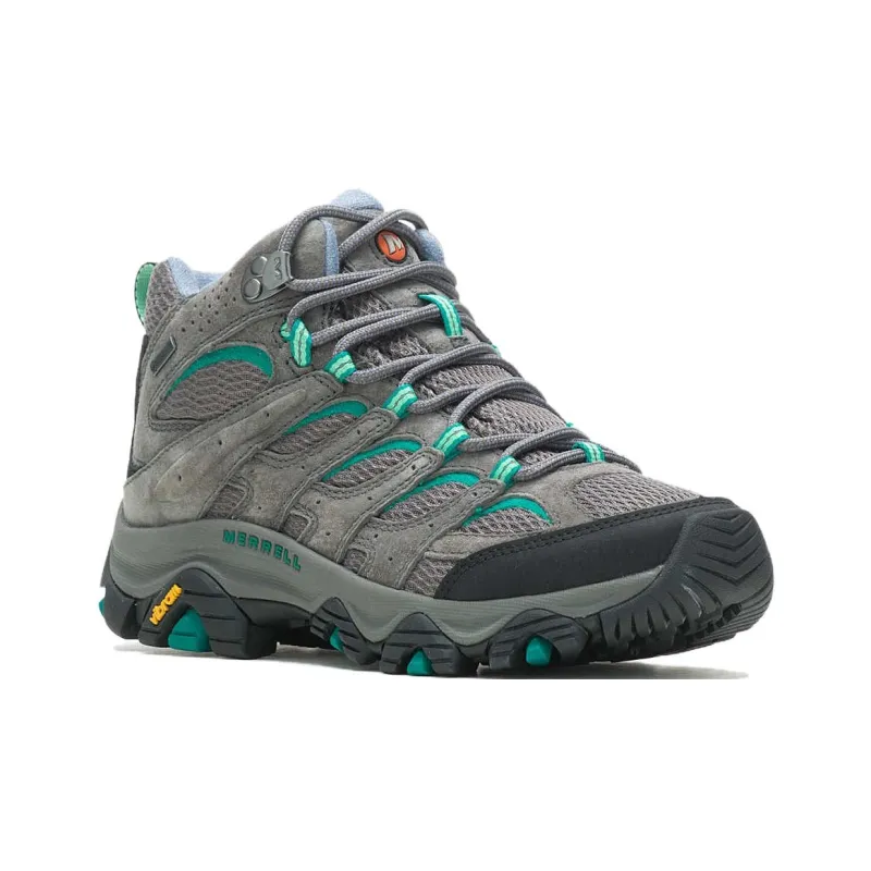 MERRELL MOAB 3 Anti Slip Wear Resistant Mid Top Hiking Shoes Women's Gray-2