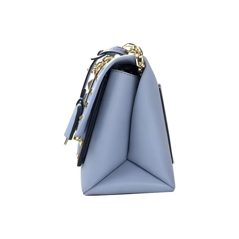 MICHAEL KORS Cece Leather Shoulder Bag, Crossbody Bag Medium Size Women's Blue-1