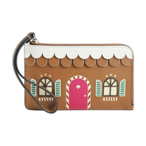 Kate Spade PVC Clutch Women's Brown