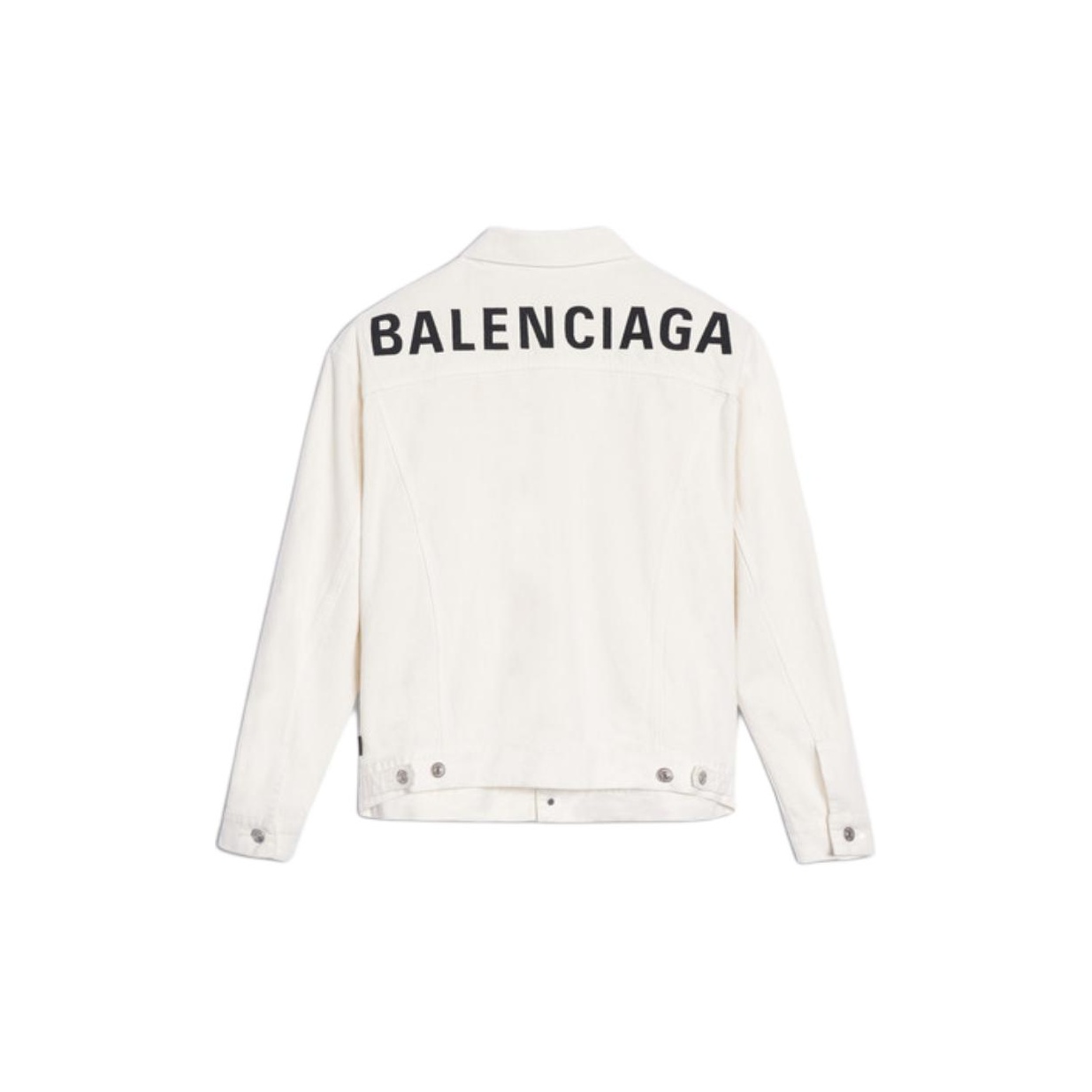 アウターその他 BALENCIAGA Logo embroidery jacket White/Black 818552TPQ38 Balenciaga logo-embroidered Jacket | White | FARFETCH