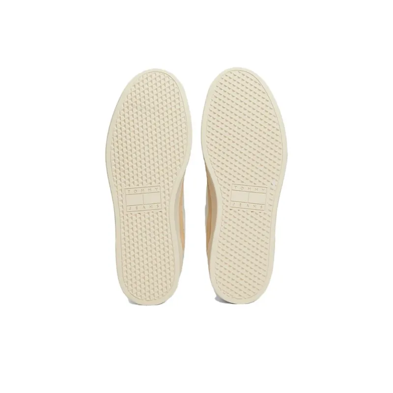Tommy Hilfiger Trainers Low Top Skateboard Shoes Men's Ivory-4