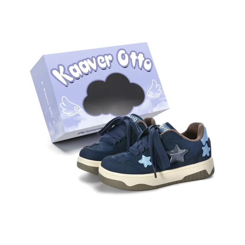 KAAVER OTTO Skateboard Shoes Women's Low Top White-33