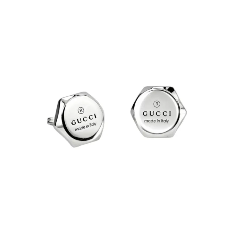GUCCI 925 Sterling Silver Stud Earrings Women's Silver-2