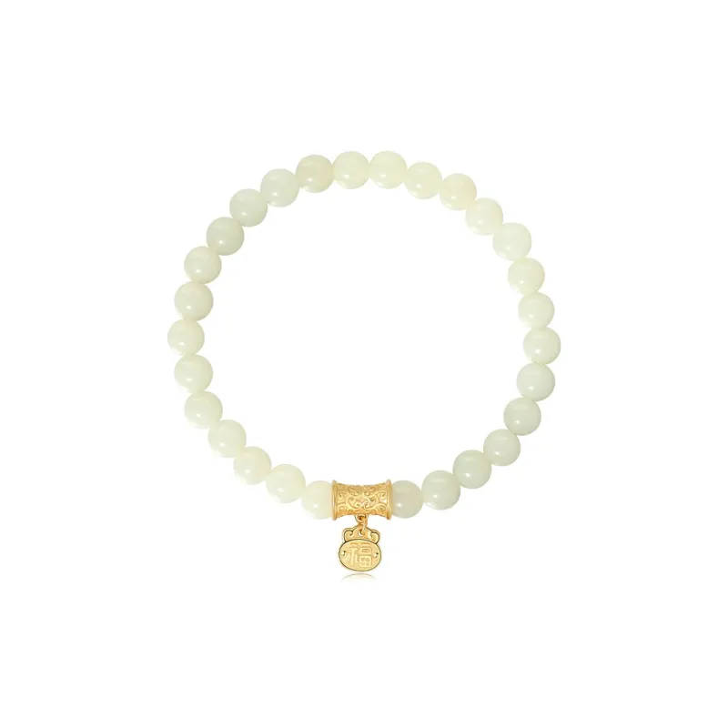 WEITIANXUAN Hetian Jade White Jade/Pale Greenish-White Jade Unisex-0