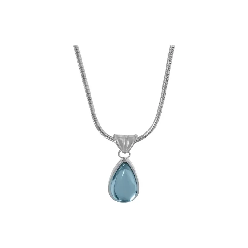Happy Tide Titanium Steel Necklaces Women's-5