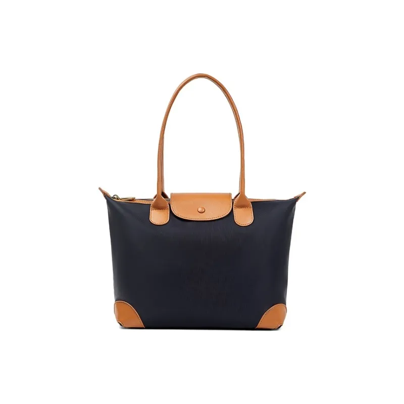 Teenmix Nylon Fabric Shoulder Bag Tote Dumpling Bag Trumpets Women's Blue/Khaki/Black-0