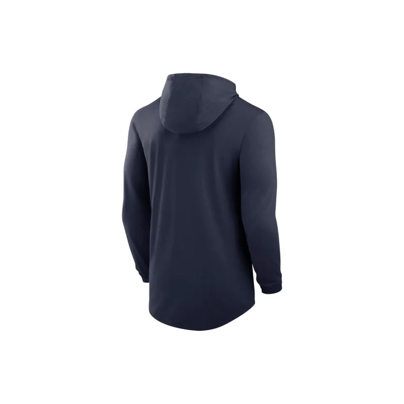 Jordan Michigan Wolverines Men's Jordan Brand Dri FIT College Long Sleeve Hooded T Shirt-1