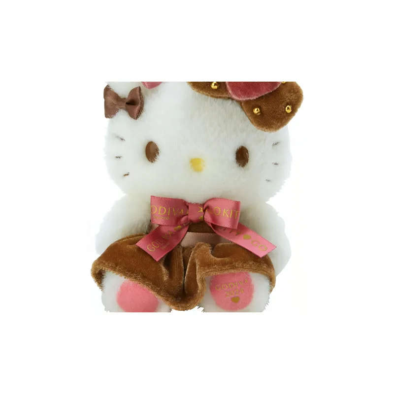 Sanrio Hello Kitty GODIVA Collaboration 2024 Dolls Plush Pendant 12.5cm Height-2