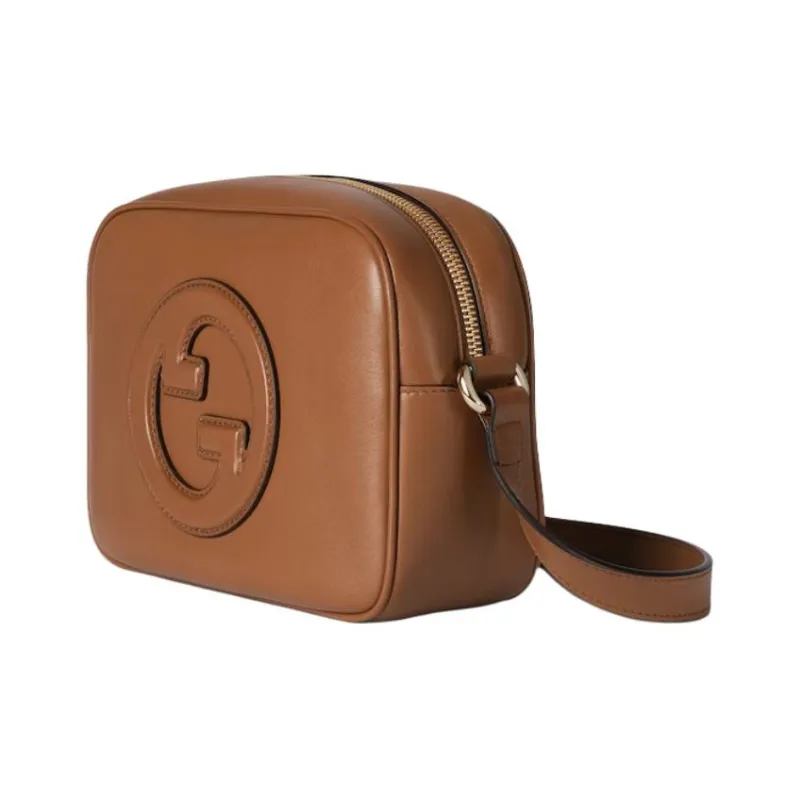 GUCCI Smooth Leather Crossbody Bag, Shoulder Bag Mini Women's Brown-1