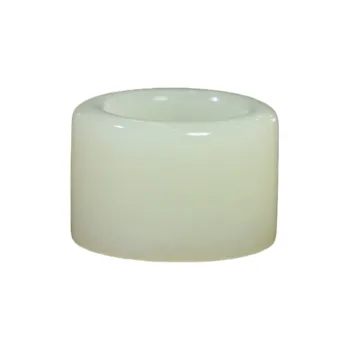 Jade Charm Yao Hetian Jade Rings White Jade/Pale Greenish White Jade Men's