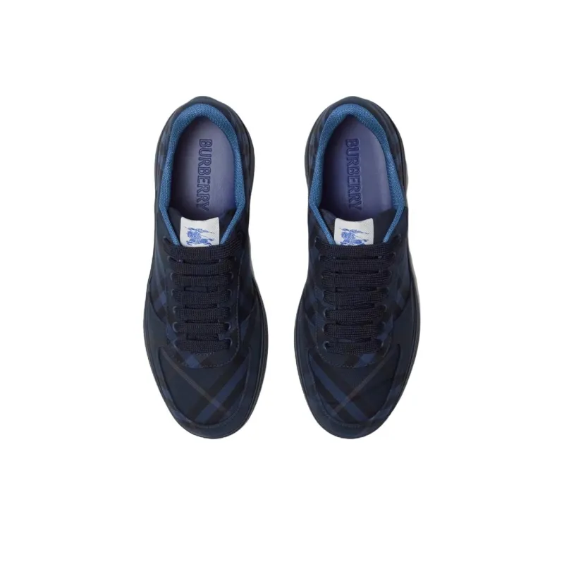 Burberry Terrace Low Top Skateboard Shoes Men's Blue-3