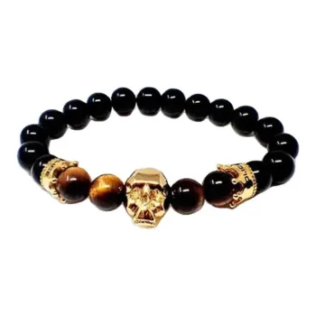 Police Resin, Glass Bracelets Men's Black