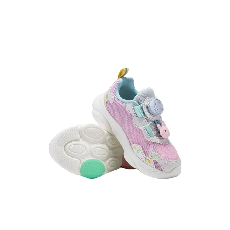 XTEP Anti Kick And Abrasion Resistant Low Top Kids Lifestyle Shoes Pink White Children Aged 3 7 Years Old-4