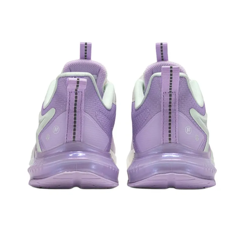 XTEP Anti Slip Wear Resistant Low Top Kids Lifestyle Shoes White Purple Teenagers-3