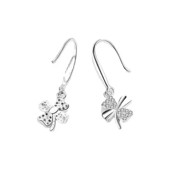 Stone Edge Poly Foot Silver 990 Sterling Silver Hoop Earrings Unisex