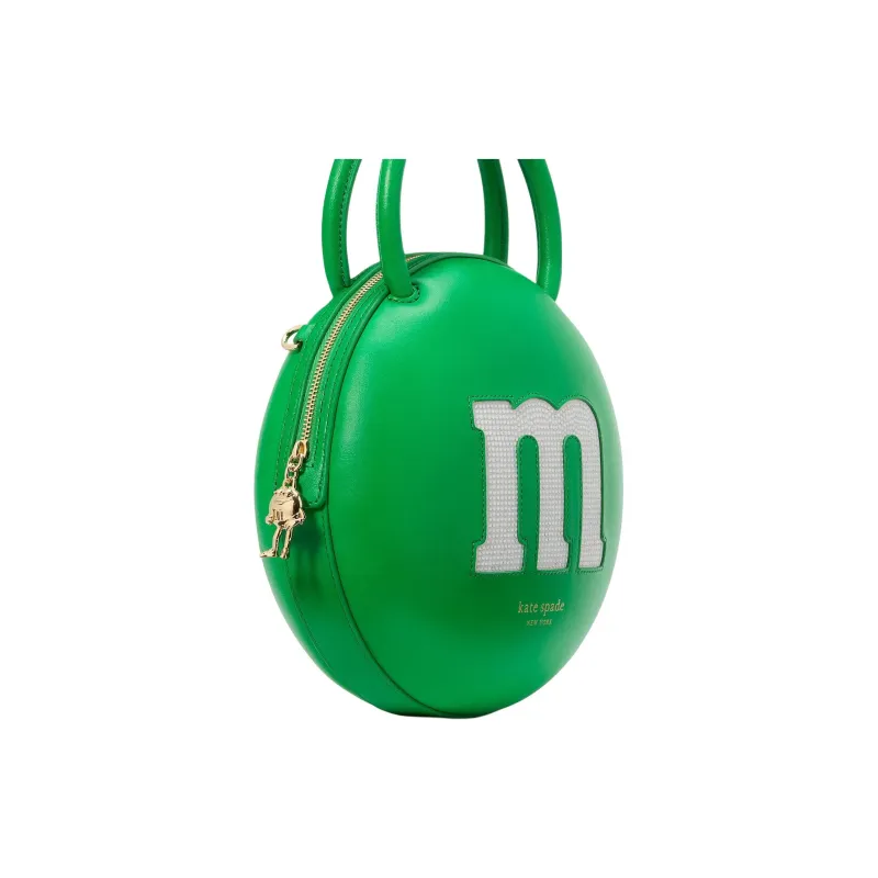 Kate Spade M&M'S Collaboration Cow Leather Shoulder Bag Crossbody Bag Handbag Women's Green-2
