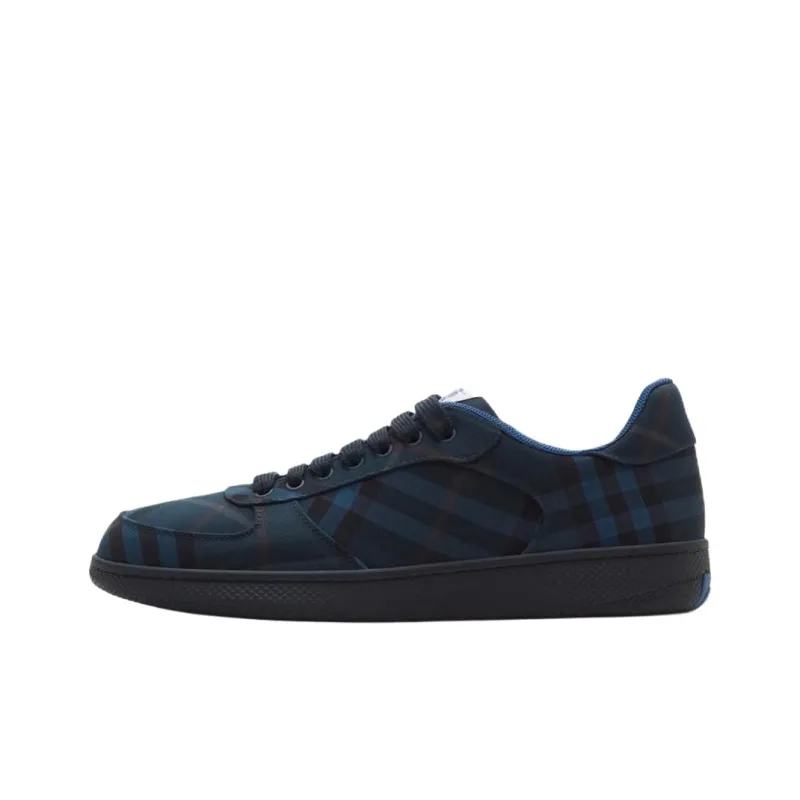 Burberry Terrace Low Top Skateboard Shoes Men's Blue-0
